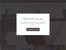 Tablet Screenshot of delucafinewines.com